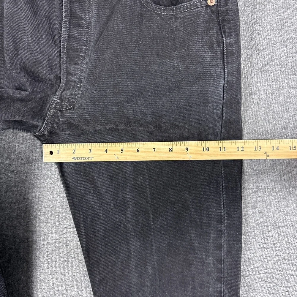 Vintage Levis 501 Jeans Mens 34x34 Black Denim Straight Leg Button Fly USA‎ 90s